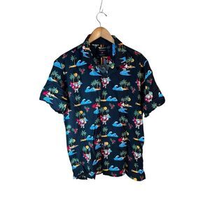 Denim & Flower Extra Large (XL) Surfing Santa Shirt
